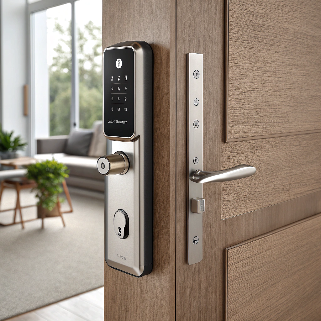 Smart keyless door lock for home security